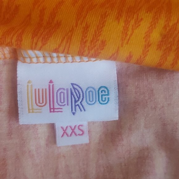 Sold!! XXS Orange Patterned Maxi - Picture 2 of 3